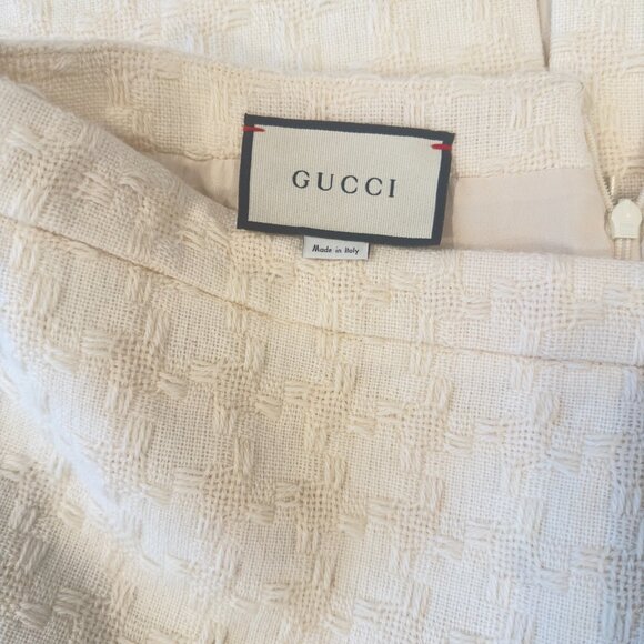 Gucci Pied De Poule Tweed Skirt - Picture 5 of 6